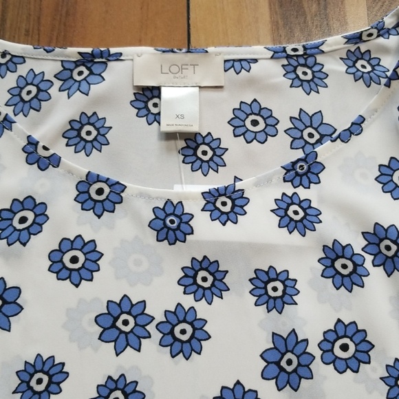 Loft peplum floral top - Picture 6 of 8